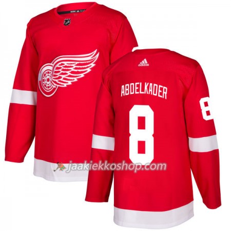 Miehille NHL Detroit Red Wings Pelipaita Justin Abdelkader 8 Adidas 2017-2018 Punainen Authentic